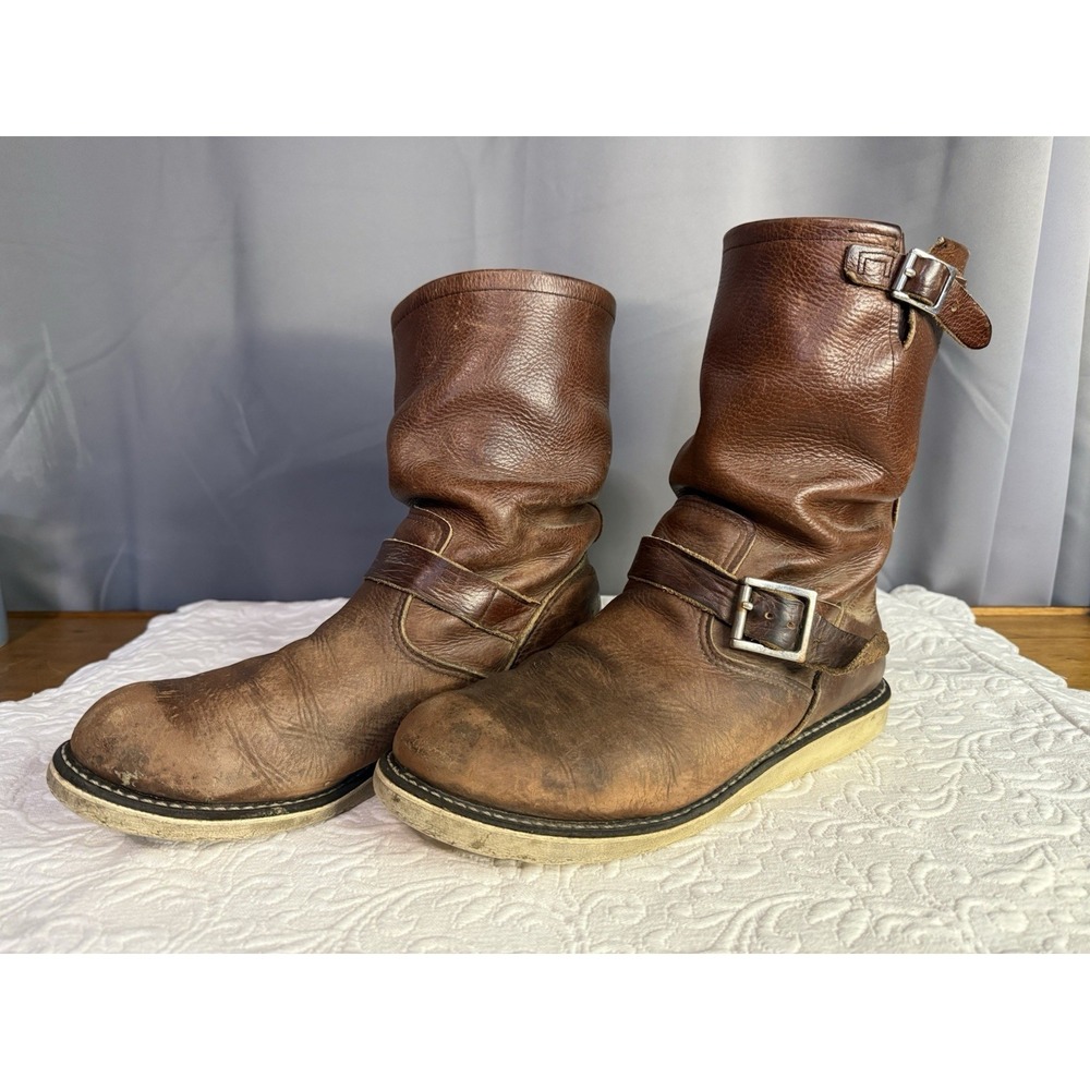 Redwing 2970 Engineer Brown leather Boots Sz 11D Discontinued